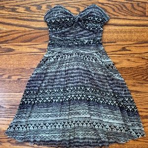 Free People Y2K tribal boho print mini dress dress tunic. Size XS